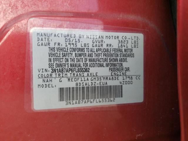 Photo 11 VIN: 3N1AB7AP6FL655362 - NISSAN SENTRA 