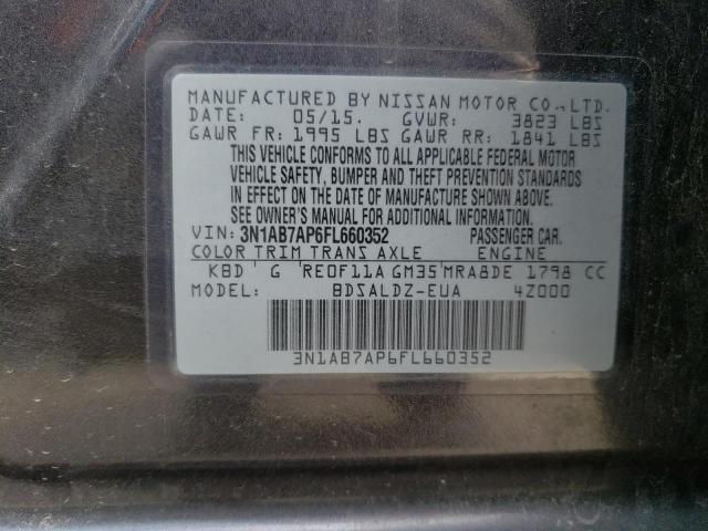 Photo 11 VIN: 3N1AB7AP6FL660352 - NISSAN SENTRA S 