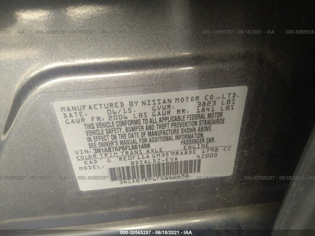 Photo 8 VIN: 3N1AB7AP6FL661498 - NISSAN SENTRA 