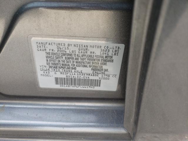 Photo 9 VIN: 3N1AB7AP6FL661940 - NISSAN SENTRA S 