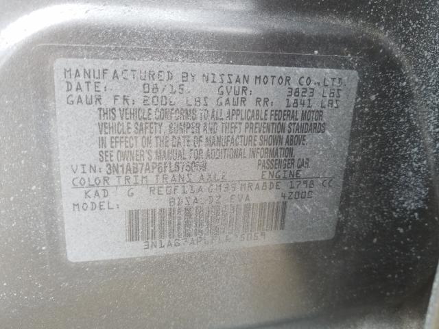 Photo 9 VIN: 3N1AB7AP6FL675059 - NISSAN SENTRA S 