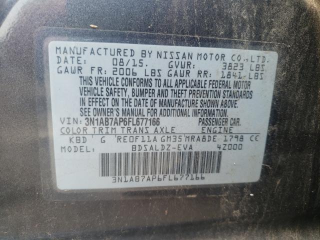 Photo 9 VIN: 3N1AB7AP6FL677166 - NISSAN SENTRA S 