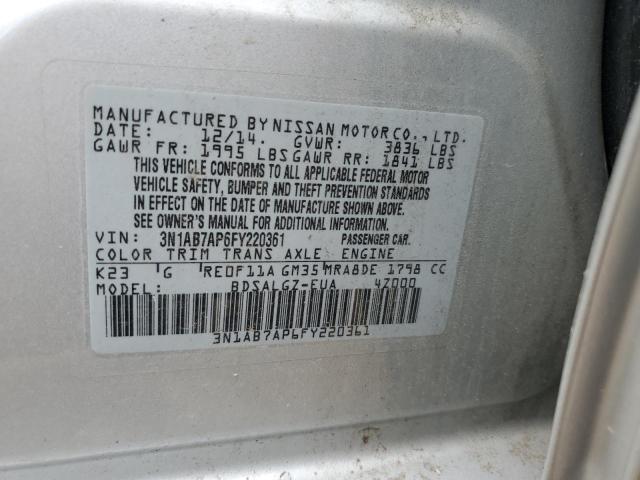 Photo 11 VIN: 3N1AB7AP6FY220361 - NISSAN SENTRA 