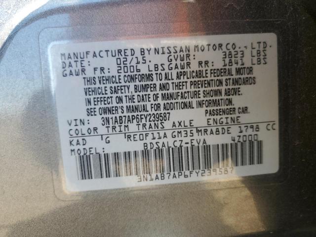 Photo 11 VIN: 3N1AB7AP6FY239587 - NISSAN SENTRA 