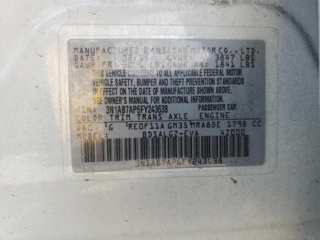 Photo 11 VIN: 3N1AB7AP6FY243638 - NISSAN SENTRA 