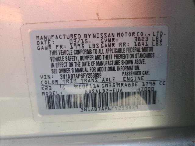 Photo 11 VIN: 3N1AB7AP6FY253859 - NISSAN SENTRA 