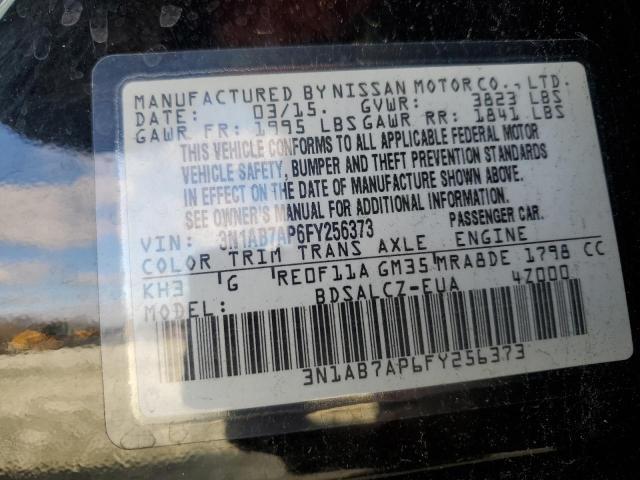 Photo 11 VIN: 3N1AB7AP6FY256373 - NISSAN SENTRA 