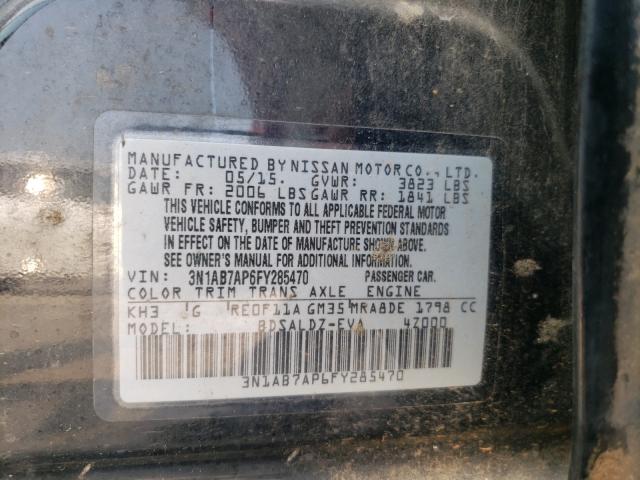 Photo 9 VIN: 3N1AB7AP6FY285470 - NISSAN SENTRA S 