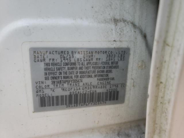 Photo 9 VIN: 3N1AB7AP6FY305474 - NISSAN SENTRA S 