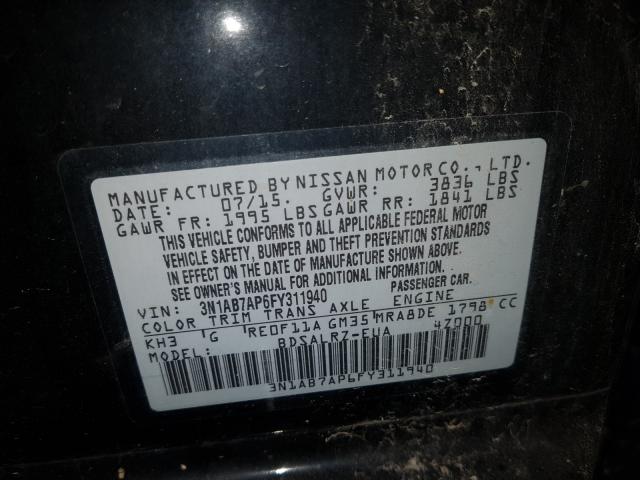 Photo 9 VIN: 3N1AB7AP6FY311940 - NISSAN SENTRA S 