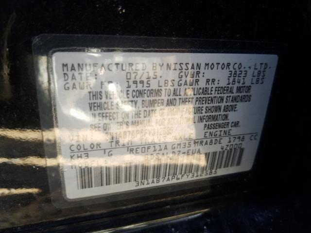 Photo 9 VIN: 3N1AB7AP6FY312585 - NISSAN SENTRA S 