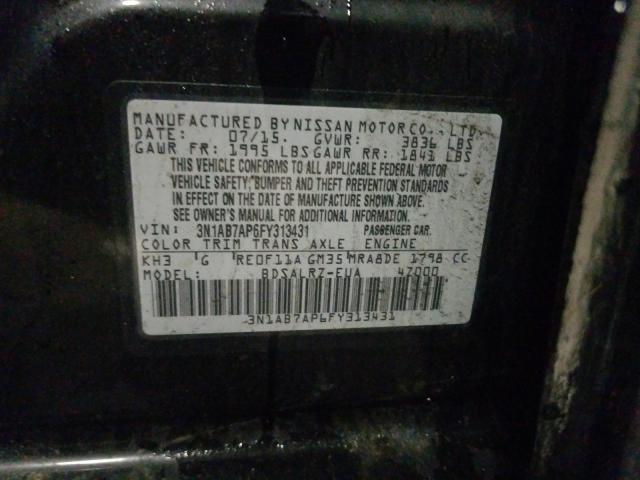 Photo 9 VIN: 3N1AB7AP6FY313431 - NISSAN SENTRA S 