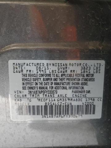 Photo 11 VIN: 3N1AB7AP6FY330679 - NISSAN SENTRA S 