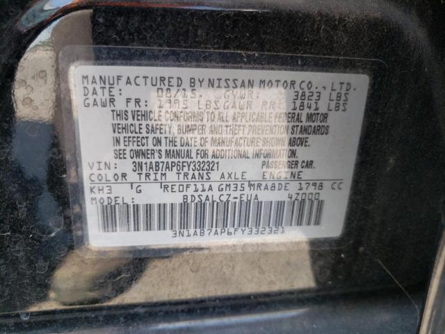 Photo 9 VIN: 3N1AB7AP6FY332321 - NISSAN SENTRA S 