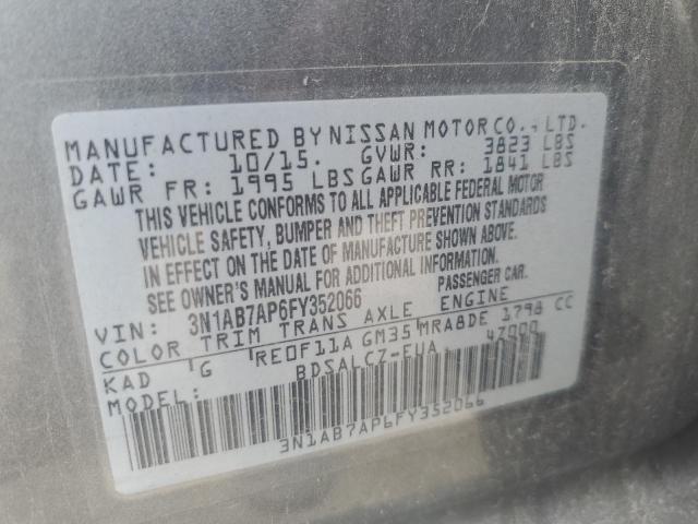 Photo 11 VIN: 3N1AB7AP6FY352066 - NISSAN SENTRA 