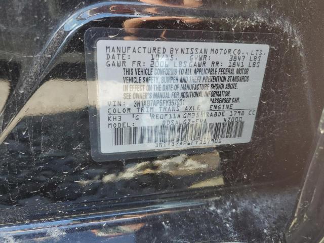 Photo 11 VIN: 3N1AB7AP6FY357901 - NISSAN SENTRA S 