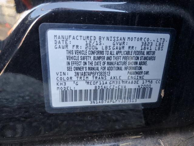 Photo 11 VIN: 3N1AB7AP6FY383513 - NISSAN SENTRA S 