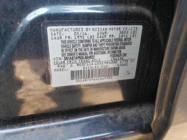 Photo 11 VIN: 3N1AB7AP6GL664922 - NISSAN SENTRA 