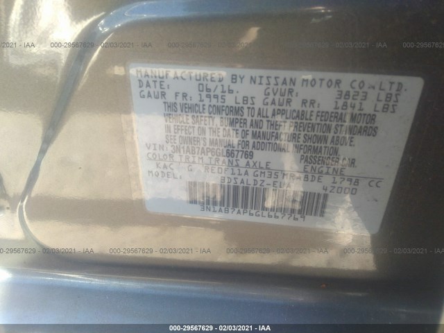 Photo 8 VIN: 3N1AB7AP6GL667769 - NISSAN SENTRA 