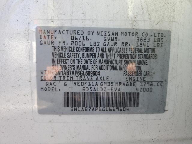 Photo 11 VIN: 3N1AB7AP6GL669604 - NISSAN SENTRA S 