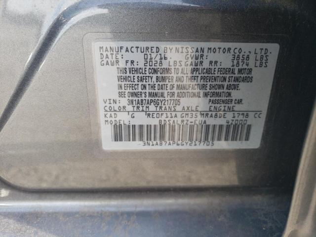 Photo 11 VIN: 3N1AB7AP6GY217705 - NISSAN SENTRA 