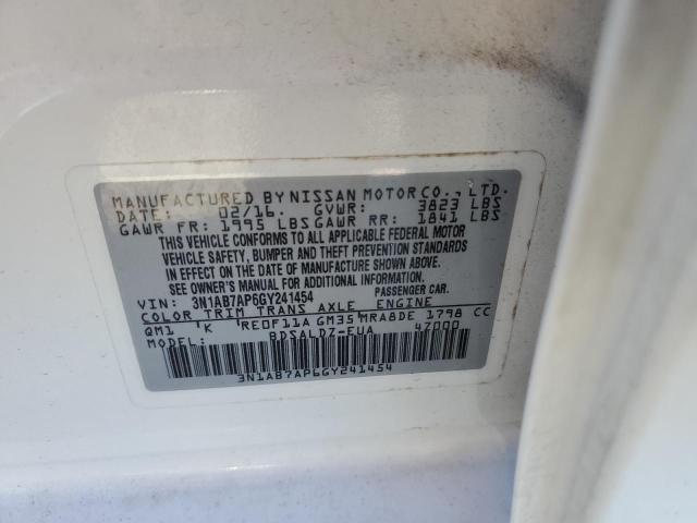 Photo 9 VIN: 3N1AB7AP6GY241454 - NISSAN SENTRA S 