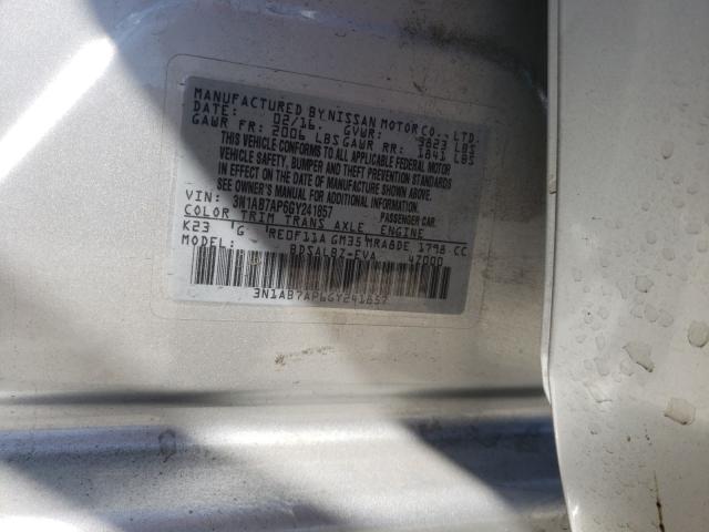 Photo 9 VIN: 3N1AB7AP6GY241857 - NISSAN SENTRA S 