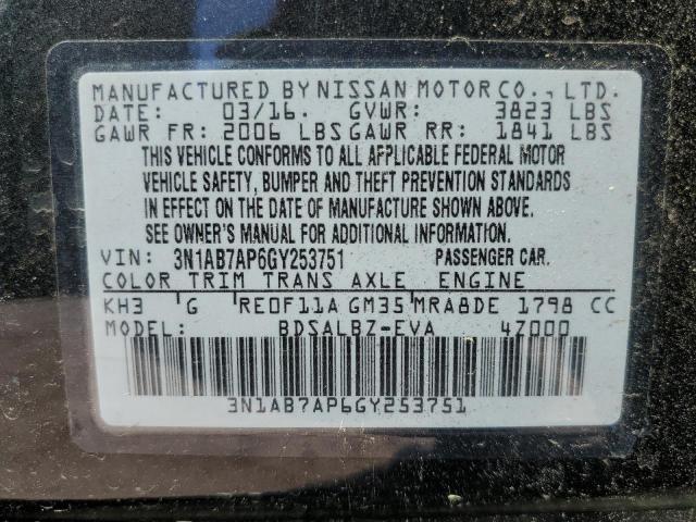 Photo 11 VIN: 3N1AB7AP6GY253751 - NISSAN SENTRA 