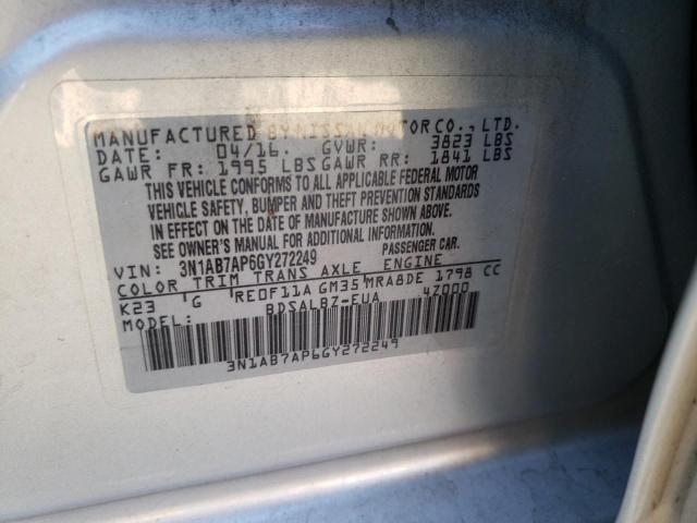 Photo 12 VIN: 3N1AB7AP6GY272249 - NISSAN SENTRA 