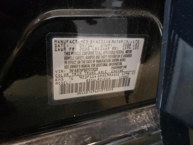 Photo 12 VIN: 3N1AB7AP6GY273028 - NISSAN SENTRA S 