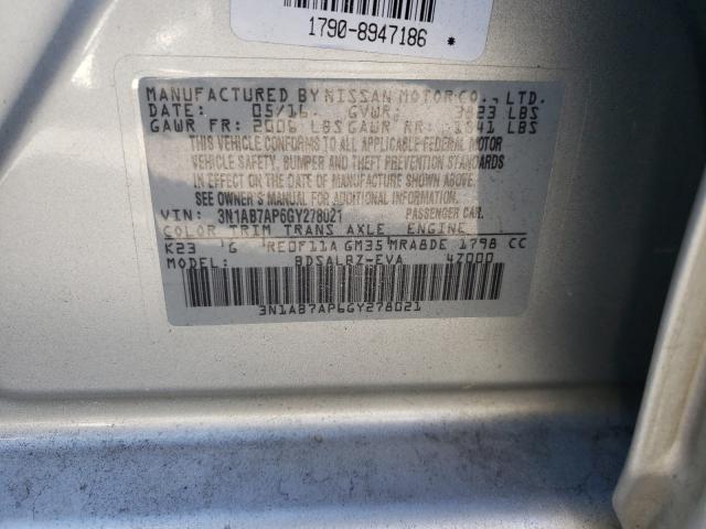 Photo 9 VIN: 3N1AB7AP6GY278021 - NISSAN SENTRA S 