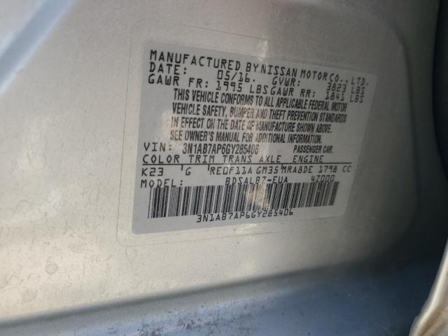 Photo 11 VIN: 3N1AB7AP6GY285406 - NISSAN SENTRA 