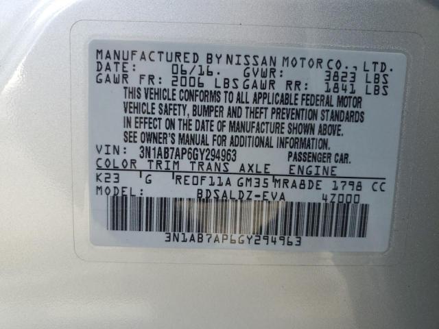 Photo 12 VIN: 3N1AB7AP6GY294963 - NISSAN SENTRA 