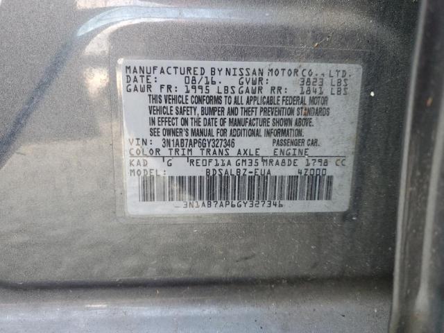 Photo 9 VIN: 3N1AB7AP6GY327346 - NISSAN SENTRA S 