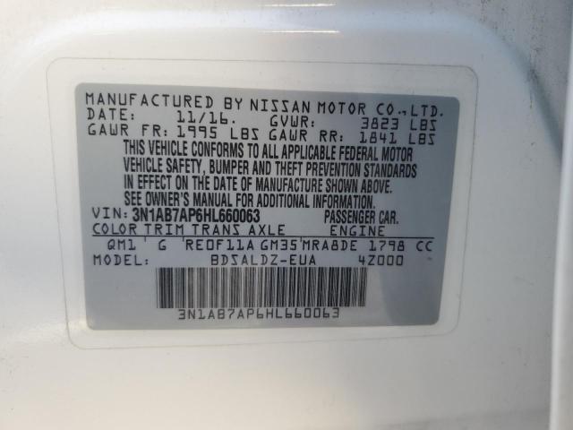 Photo 11 VIN: 3N1AB7AP6HL660063 - NISSAN SENTRA S 