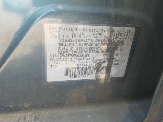 Photo 9 VIN: 3N1AB7AP6HL664601 - NISSAN SENTRA S 