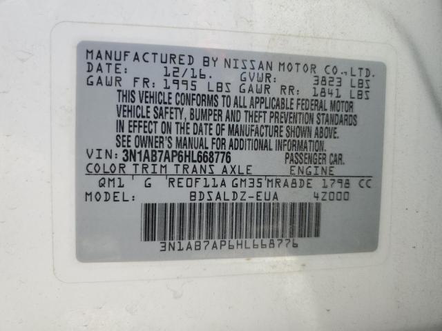 Photo 11 VIN: 3N1AB7AP6HL668776 - NISSAN SENTRA 