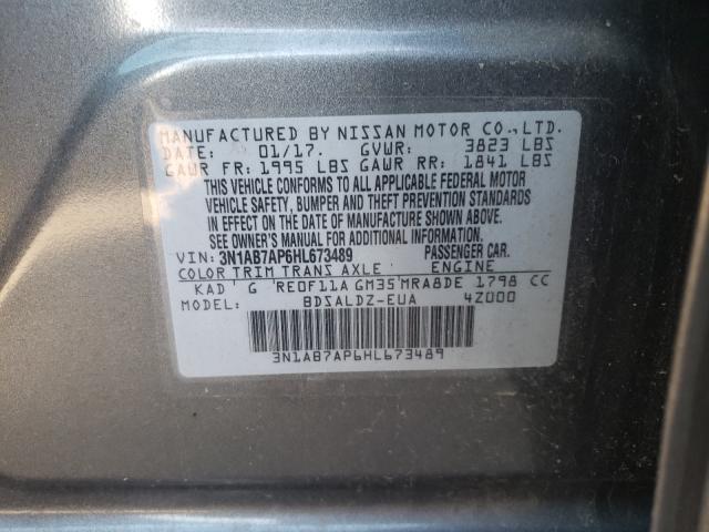 Photo 9 VIN: 3N1AB7AP6HL673489 - NISSAN SENTRA S 