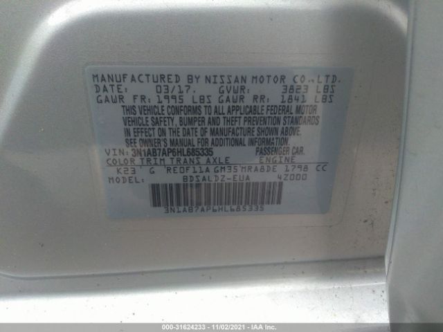 Photo 8 VIN: 3N1AB7AP6HL685335 - NISSAN SENTRA 