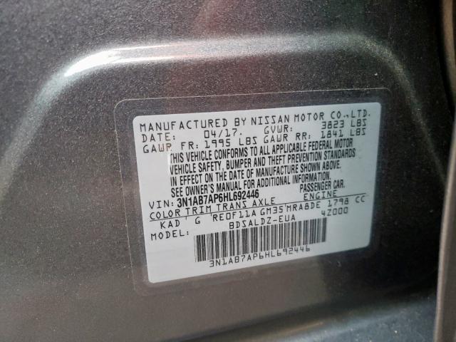 Photo 9 VIN: 3N1AB7AP6HL692446 - NISSAN SENTRA S 