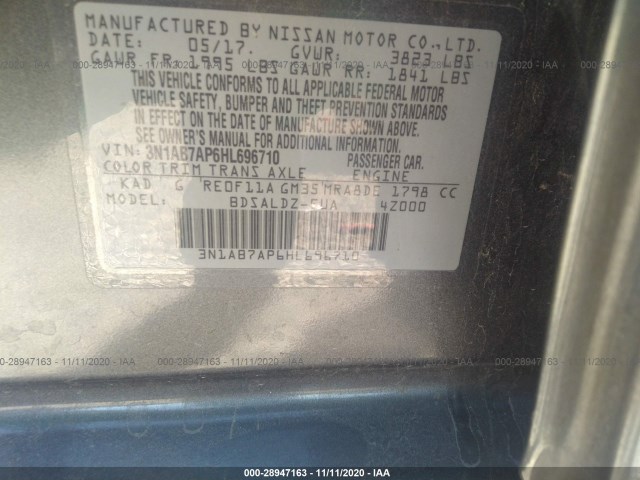 Photo 8 VIN: 3N1AB7AP6HL696710 - NISSAN SENTRA 