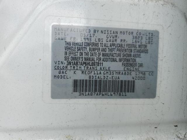 Photo 12 VIN: 3N1AB7AP6HL697811 - NISSAN SENTRA 