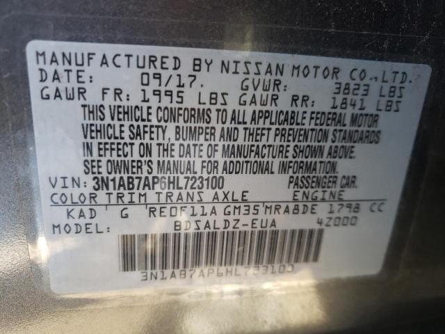 Photo 9 VIN: 3N1AB7AP6HL723100 - NISSAN SENTRA S 