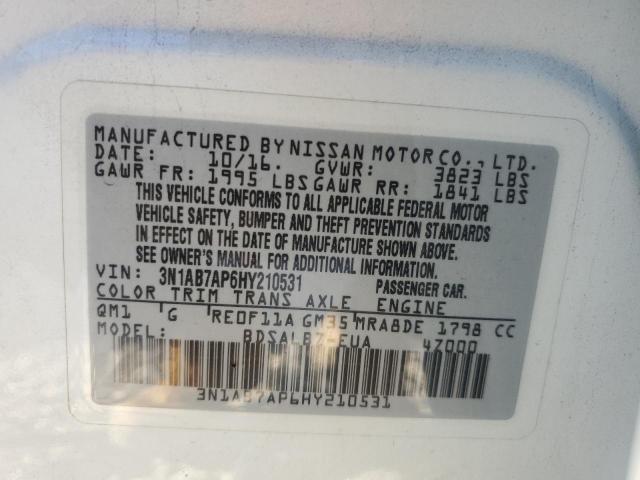 Photo 11 VIN: 3N1AB7AP6HY210531 - NISSAN SENTRA S 