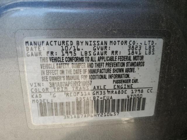 Photo 9 VIN: 3N1AB7AP6HY210657 - NISSAN SENTRA S 