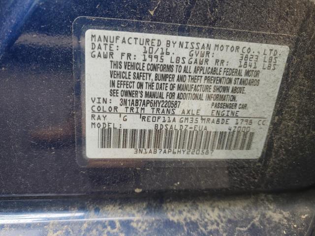 Photo 11 VIN: 3N1AB7AP6HY220587 - NISSAN SENTRA 