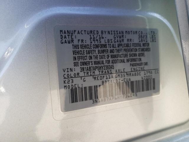 Photo 11 VIN: 3N1AB7AP6HY236045 - NISSAN SENTRA S 