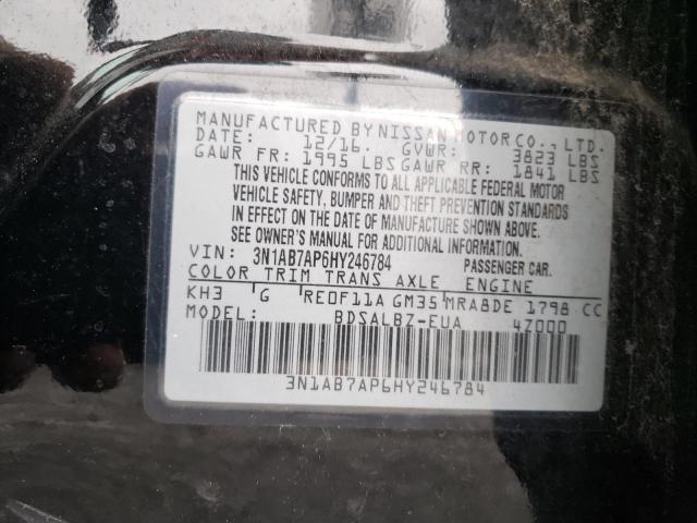 Photo 9 VIN: 3N1AB7AP6HY246784 - NISSAN SENTRA S 