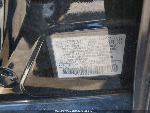 Photo 8 VIN: 3N1AB7AP6HY248003 - NISSAN SENTRA 