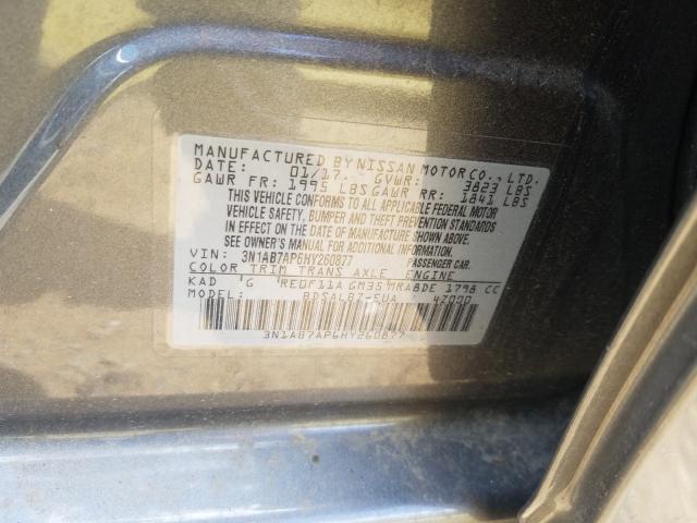 Photo 9 VIN: 3N1AB7AP6HY260877 - NISSAN SENTRA S 